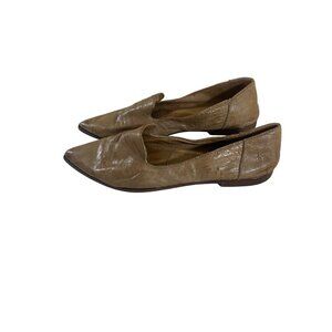 Frye Women's Brown Leather Pointed Toe Classic Flats - 9.5M